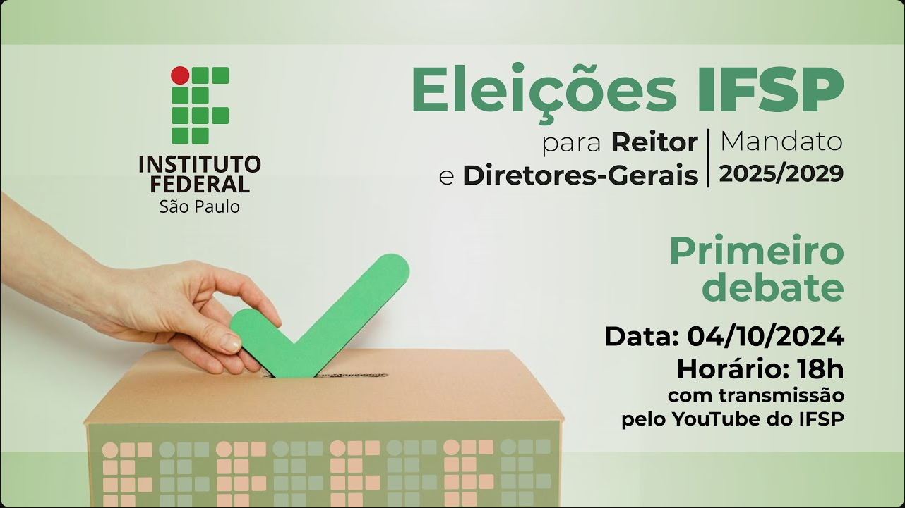 Eleições IFSP: candidatos a reitor participam de debates