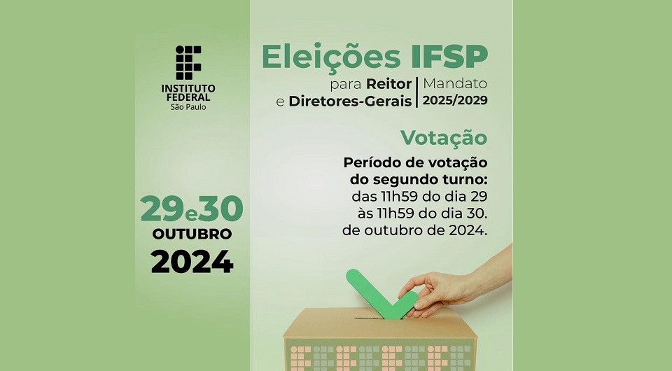 Eleição - Segundo turno para reitor