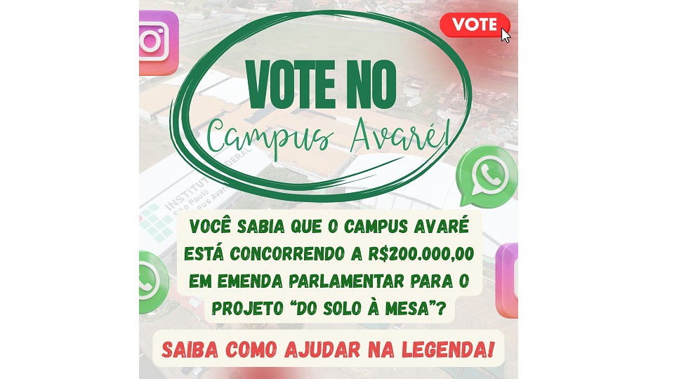 Vote no campus Avaré!