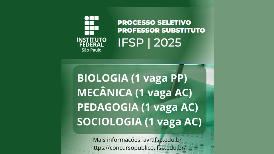 Processo seletivo de professor substituto
