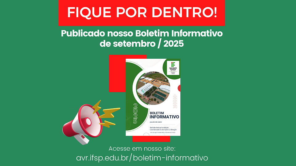 Boletim informativo - Setembro 2025