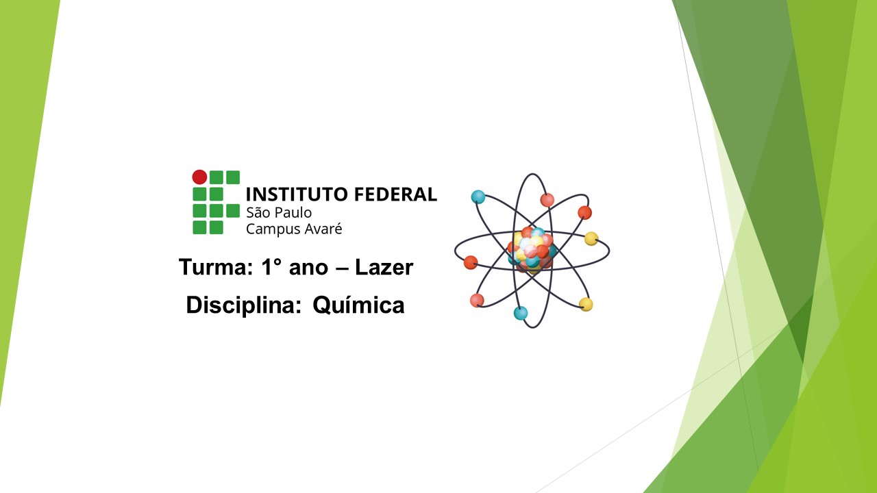 QUÍMICA 1 - Lazer