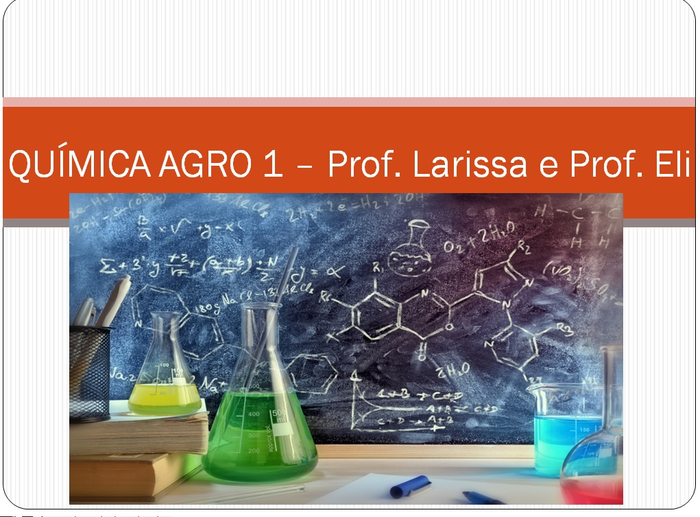 Química - 1º Ano integrado Agroíndustria